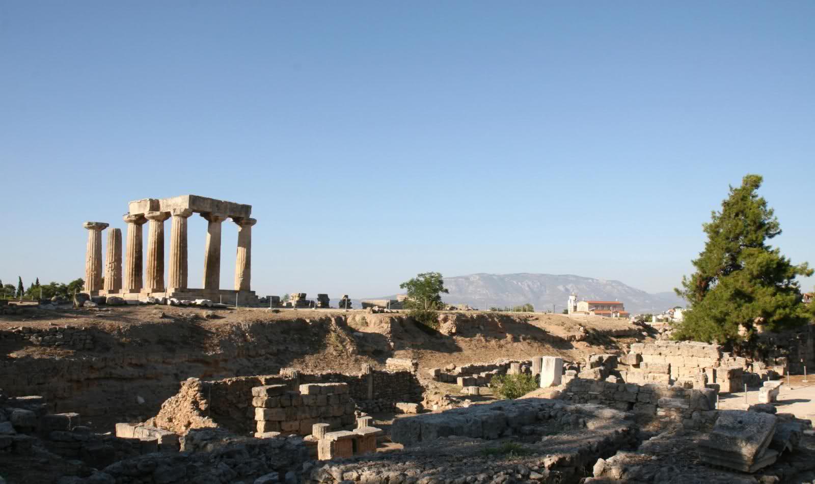 Ancient Corinth's ruins